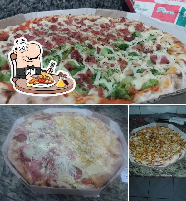 Escolha pizza no Marisa Pizzaria Delivery