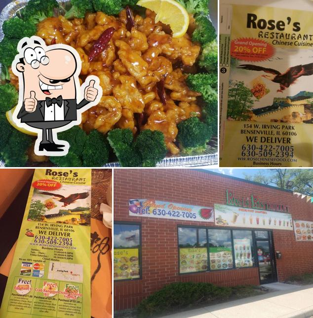 Rose's Chinese Restaurant in Bensenville Restaurant menu and reviews