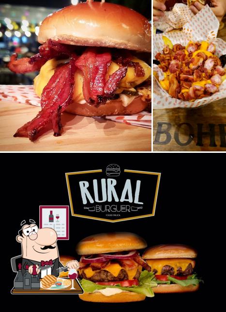 Prove refeições de carne no Rural Burguer e Chopp