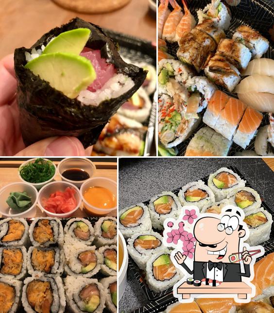 Prenez différentes options de sushi