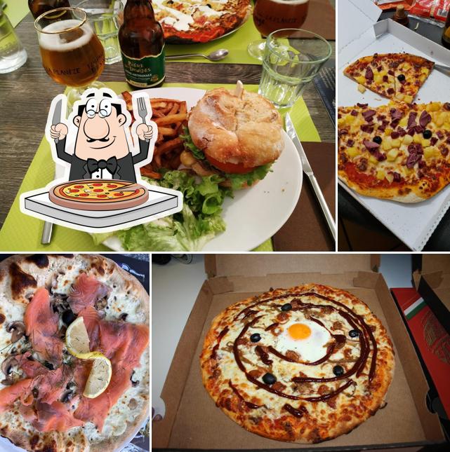 Pick pizza at Pizzeria Les Gourmands Disent 