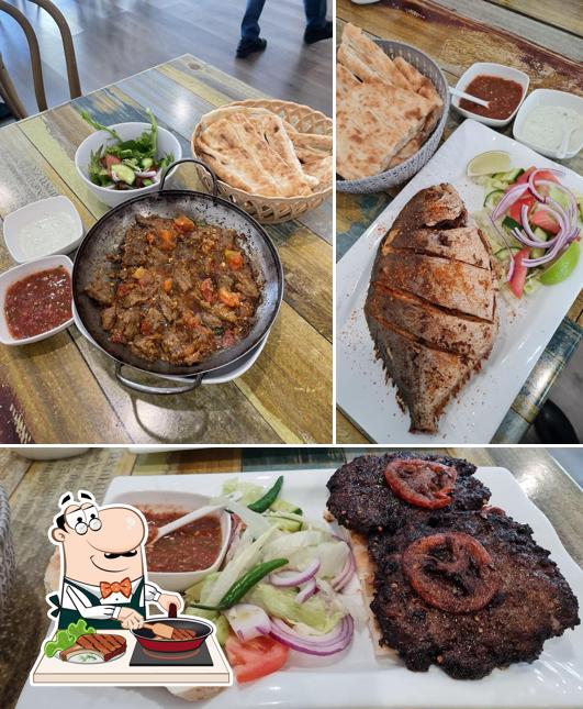 Order meat dishes at Afghan Kitchen