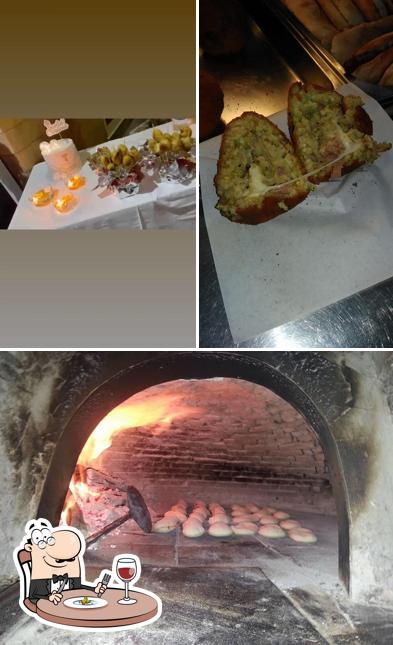 Parmi les différentes choses de la nourriture et la intérieur, une personne peut trouver sur Pizzeria da Carmelo