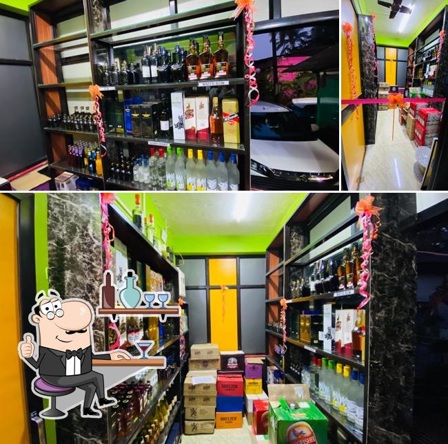 The restaurant's interior and beer