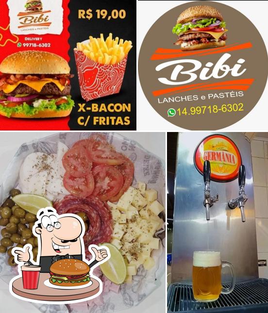 Hambúrguer em Bibi Lanches e Pastéis
