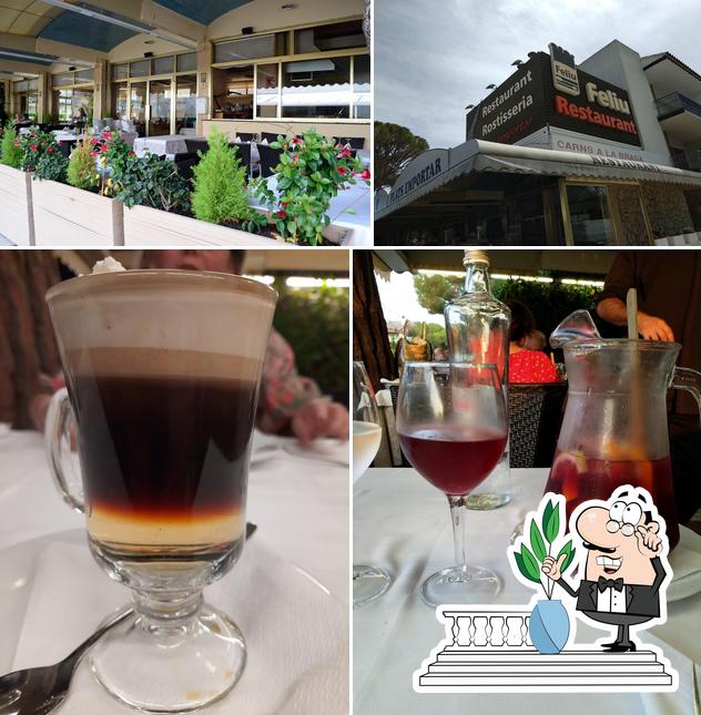 Las imágenes de exterior y bebida en Restaurant Feliu