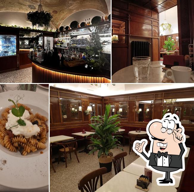Gli interni di Osteria Roma