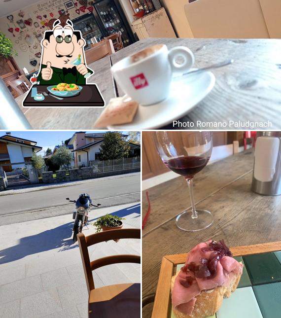 La cibo e esterno del ristorante