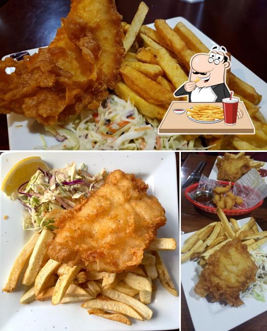 Try out French fries at Salty's Fish & Chips