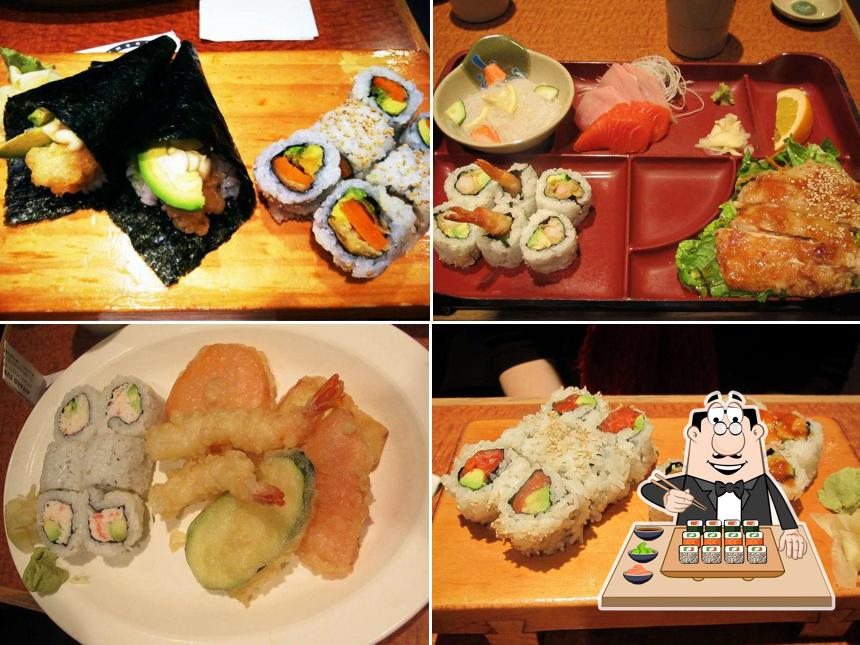 Pick various sushi options