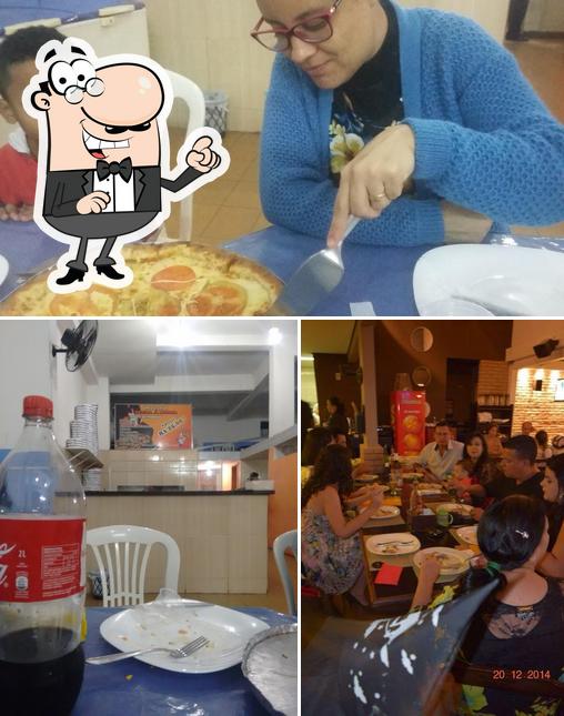 O interior do Pizzaria A Moda