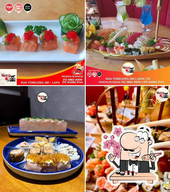 Sushi é um famoso cozinha originário do Japão