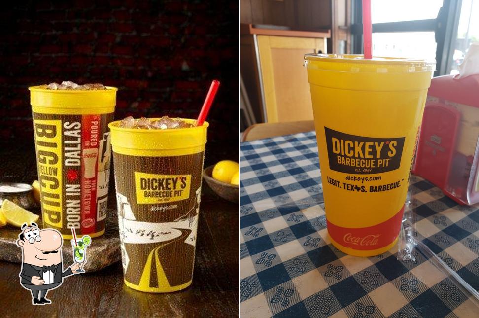 Enjoy a drink at Dickey's Barbecue Pit