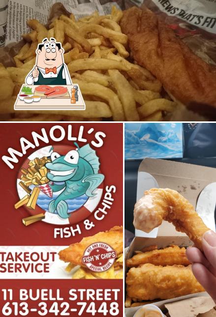 Poisson frites à Manoll's Fish & Chips