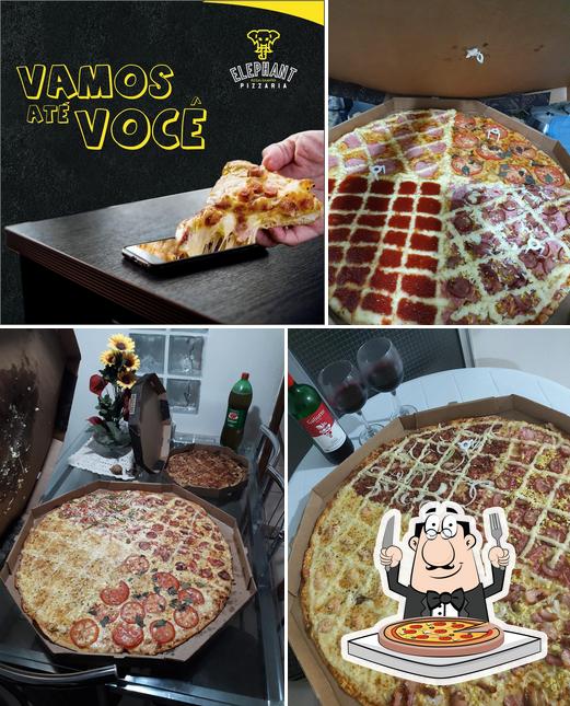 Peça diferentes tipos de pizza