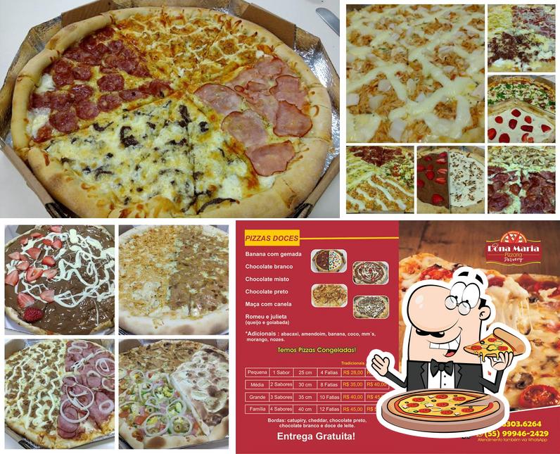 Consiga pizza no Pizzaria Dona Maria