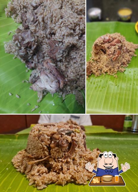 Meals at Dindigul Sri Alagappa briyani