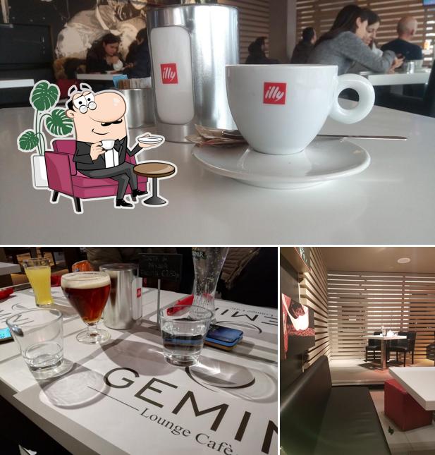 Gli interni di Gemini lounge cafe