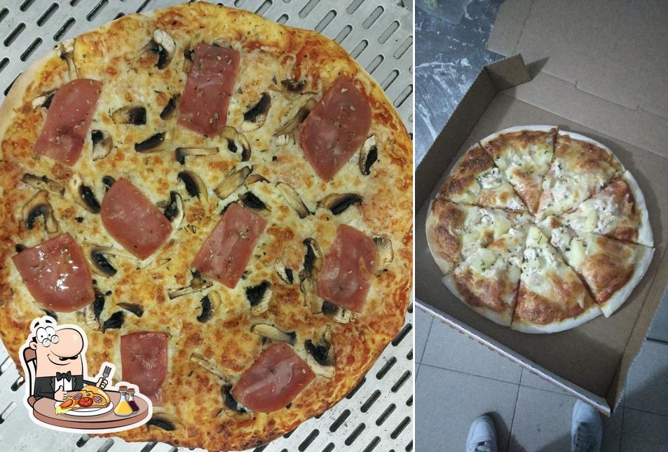 Peça diferentes tipos de pizza