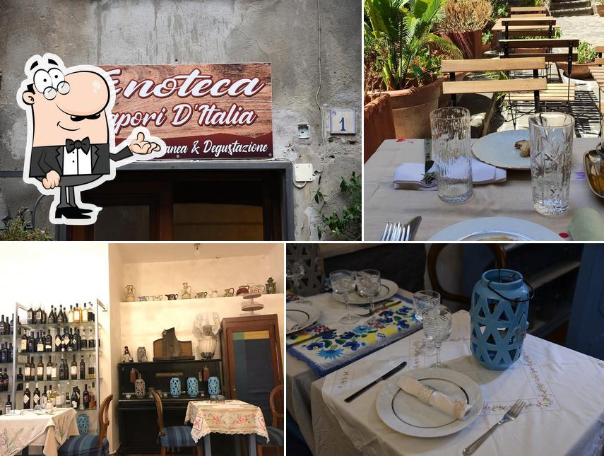 Gli interni di Osteria Sapori D'Italia Cucina Mediterranea Con Enoteca & Degustazione