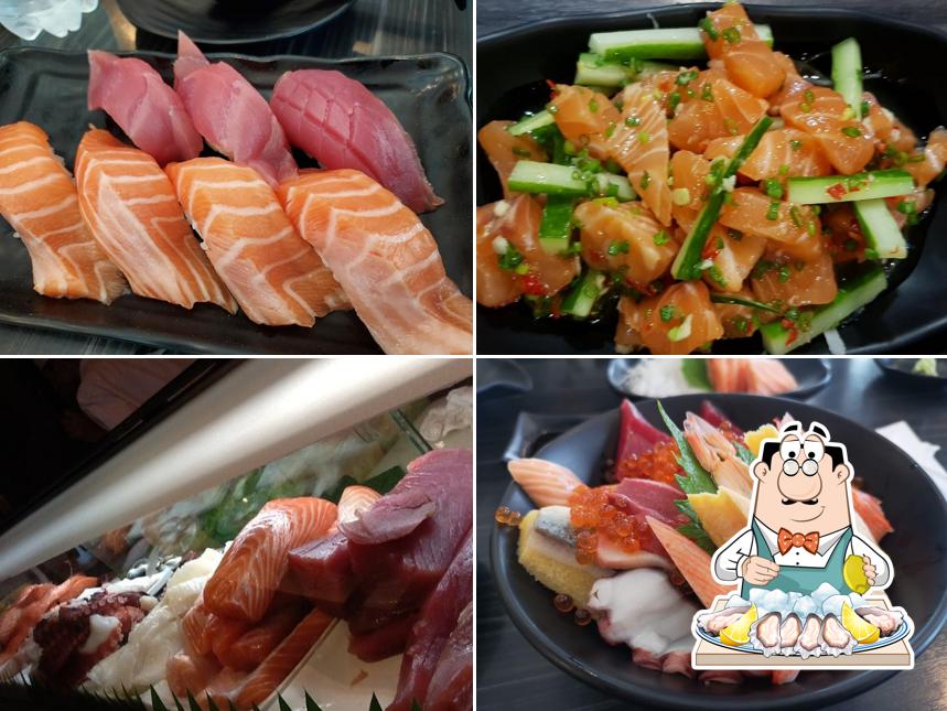 Посетители "Sushi Masa" могут заказать разные блюда из морепродуктов