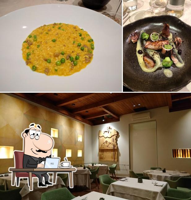 Gli interni di Trattoria Battibecco
