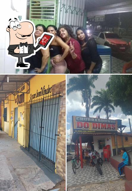 O exterior do Churrasquinho do Dimas