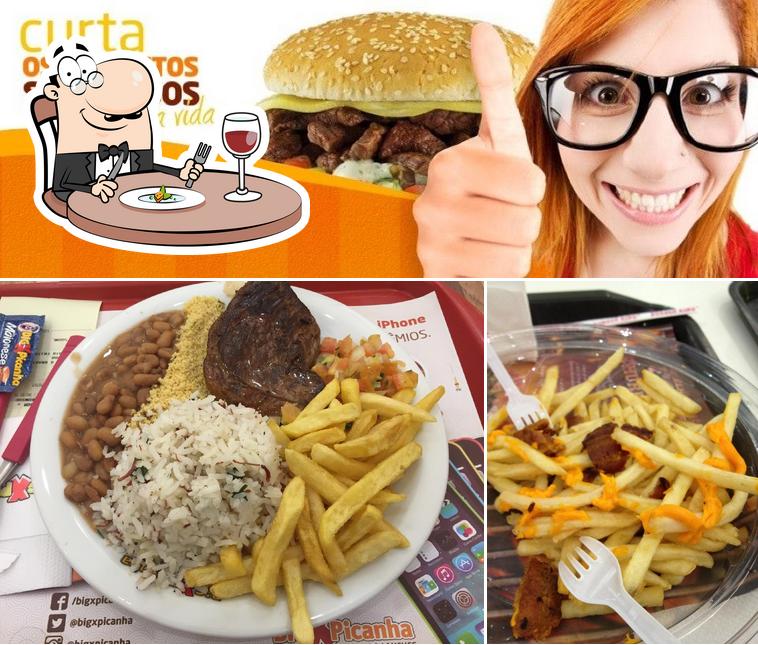 Comida em Big X Picanha