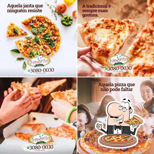 Escolha pizza no Saporito Pizza