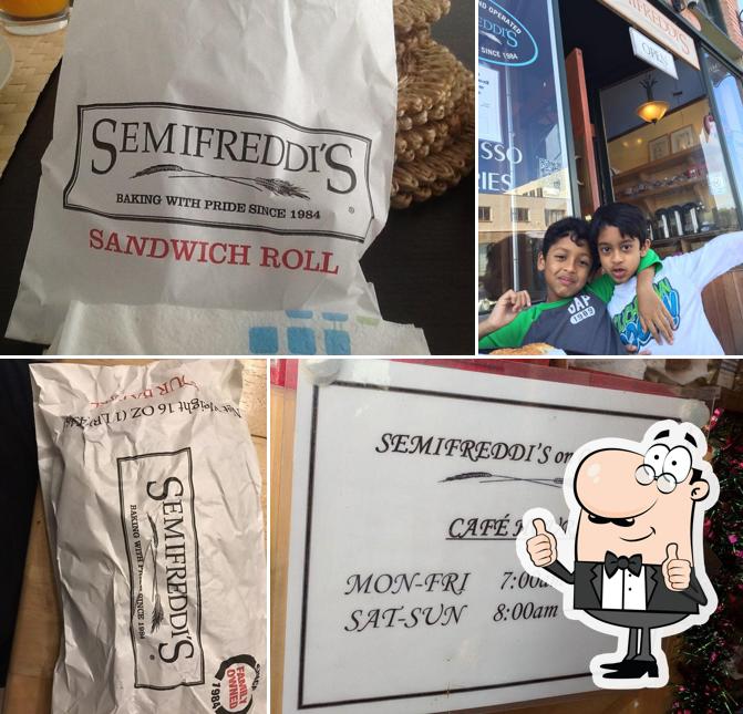 Here's a photo of Semifreddi's Bakery