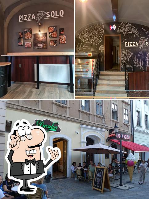 L'intérieur de Solo Pizza