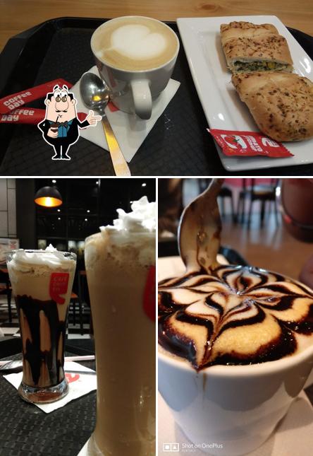 Enjoy a beverage at Café Coffee Day