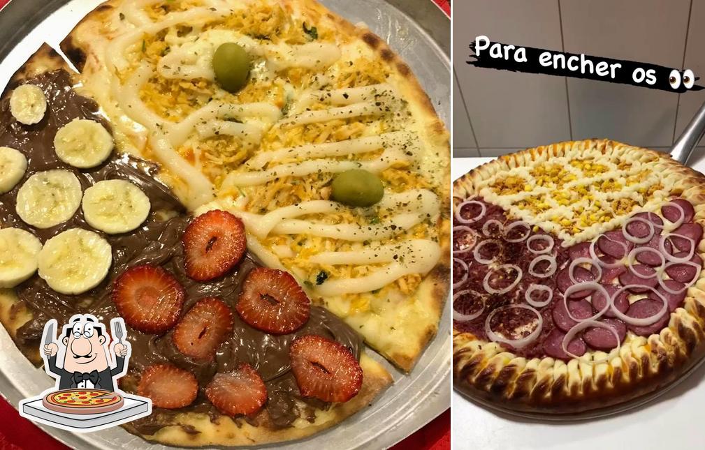 Experimente pizza no Mastro's pizzaria