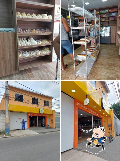 Confira a foto ilustrando comida e exterior no Padaria e Confeitaria Bellos Sonhos