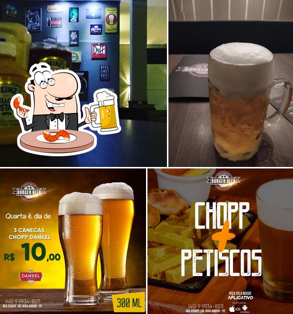 Você pode tomar um copo de cerveja leve ou escura