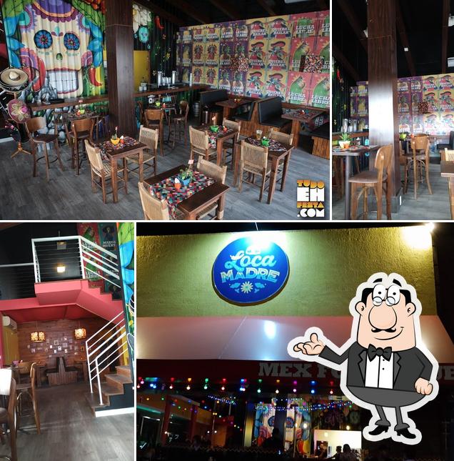 O interior do Loca Madre Mex Food & Pub