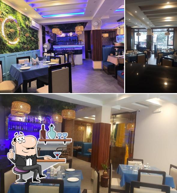 The interior of Oasis cafe