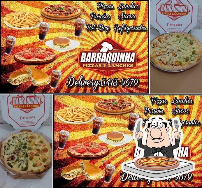 Consiga pizza no Barraquinha Lanches