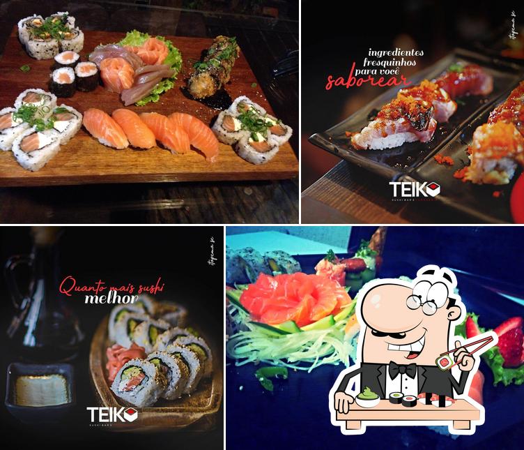 Peça diversas opções de sushi