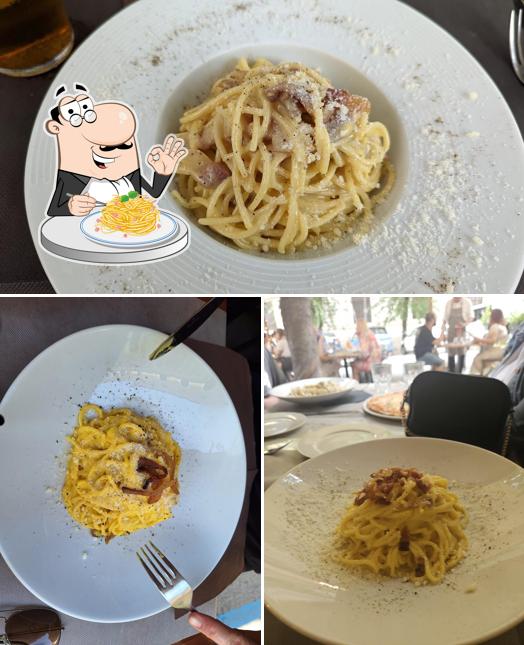 Spaghetti alla carbonara al Trattoria Pizzeria Gli Archi