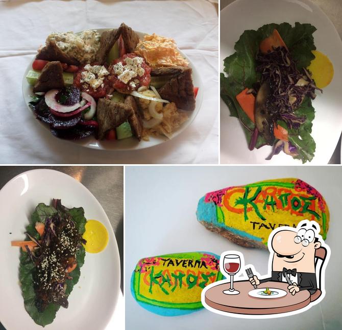 Food at Taverna/Apartments Kipos