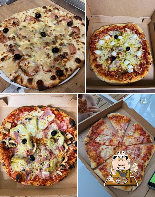 Prenez différents types de pizzas