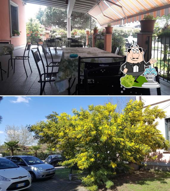 Goditi la vista dall'area esterna di Ristorante Sole Luna