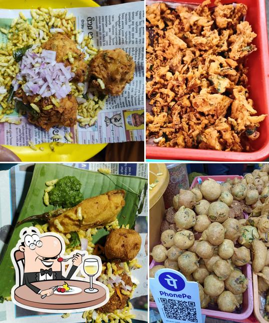 Food at Davangere Mirchi Mandakki Corner