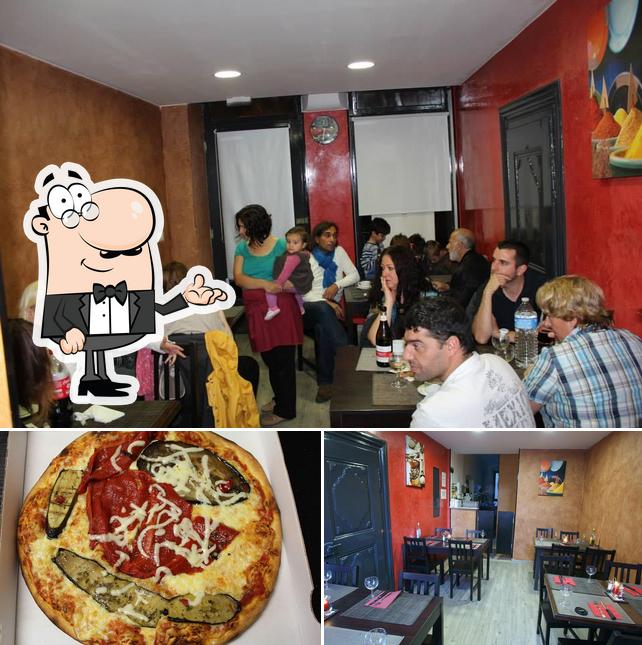 La photo de la intérieur et pizza concernant Pizza d'Oro