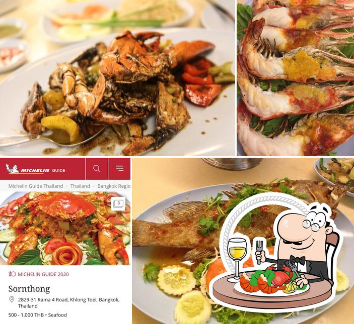 Закажите блюда с морепродуктами в "Sornthong Pochana"