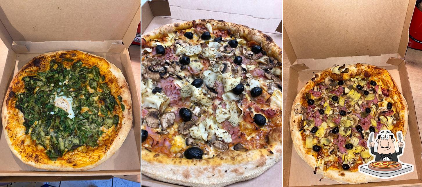 Choisissez des pizzas à Del piazza Kain