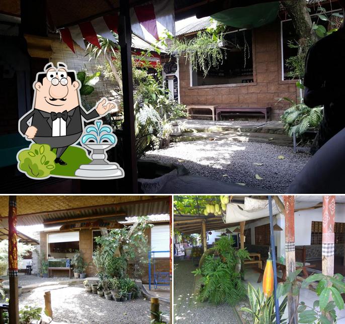 You can get some fresh air at the outside area of Warung Sri