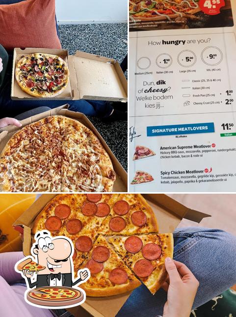 Try out pizza at Domino's Pizza Veenendaal