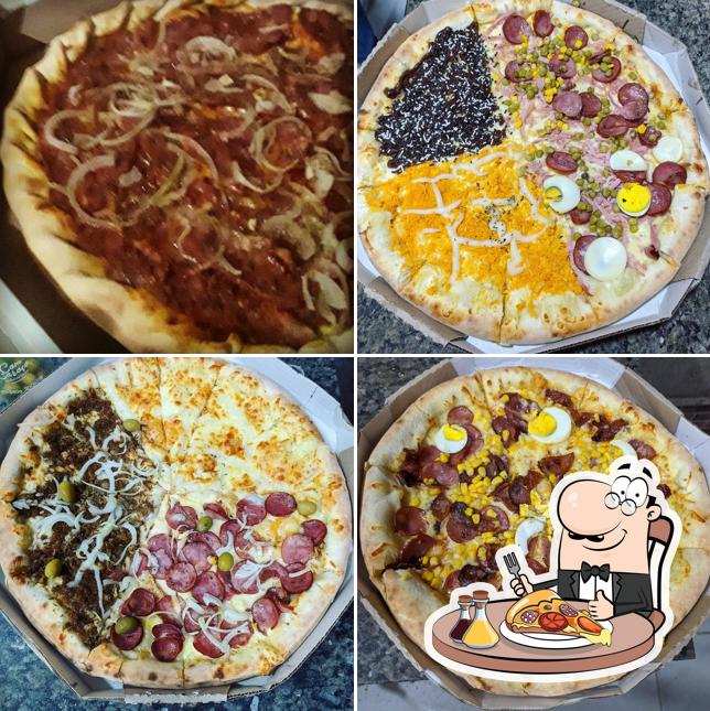 Escolha pizza no Pizzaria Capricho